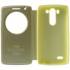 LG G3 S D722 Roar Noble ādas atvēramais zelta futrālis