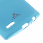 LG G4 (H815) Mercury gaiši zils cieta silikona (TPU) apvalks