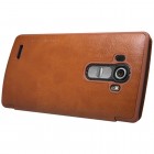 Greznais „Nillkin“ Qin sērijas ādas atvērams brūns LG G4 (H815) maciņš