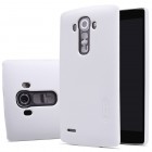 LG G4 Stylus (H635) Nillkin Frosted Shield balts plastmasas apvalks + ekrāna aizsargplēve