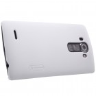 LG G4 Stylus (H635) Nillkin Frosted Shield balts plastmasas apvalks + ekrāna aizsargplēve