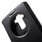 LG G4 Stylus (H635) Roar Noble ādas atvēramais melns maciņš