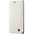 LG G5 (H850) solīds atvēramais ādas balts maciņš - maks