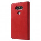 Mercury Blue Moon LG G5 (H850) atvērams sarkans ādas maciņš - maks