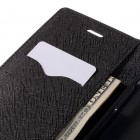 LG G5 (H850) Mercury atvērams melns maciņš (maks)
