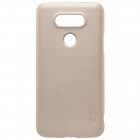 LG G5 (H850) Nillkin Frosted Shield zelta plastmasas futrālis + ekrāna aizsargplēve