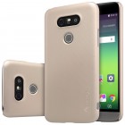 LG G5 (H850) Nillkin Frosted Shield zelta plastmasas futrālis + ekrāna aizsargplēve
