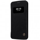 Greznais „Nillkin“ Qin sērijas ādas atvērams melns LG G5 (H850) maciņš