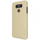 LG G6 (H870) Nillkin Frosted Shield zelta plastmasas futrālis + ekrāna aizsargplēve