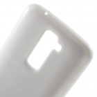 LG K10 ir K420N Mercury balts cieta silikona (TPU) apvalks