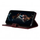 LG K40S (LM-X430) atvēramais ādas bordo maciņš, grāmata (maks)