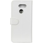 LG K40S (LM-X430) atvēramais ādas balts maciņš, grāmata (maks)