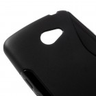 LG K5 (X220DSH) cieta silikona (TPU) melns apvalks