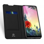 LG K50S (LM-X540) Dux Ducis Skin sērijas melns ādas atvērams maciņš