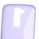 LG K8 (K350N) cieta silikona (TPU) violeta apvalks