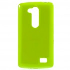 LG L Fino (D290, D295) Jelly Case zaļš cieta silikona (TPU) futrālis