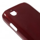 LG L40 D160 Mercury sarkans cieta silikona (TPU) futrālis