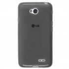 LG L70 (D320) „Jelly Case“ pelēks cieta silikona (TPU) futrālis