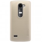 LG Leon G4 LTE (H340, H320) Nillkin Frosted Shield zelta plastmasas apvalks + ekrāna aizsargplēve