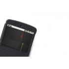 „ROCK“ Excel LG Nexus 5 E980 atvēramais melns s view maciņš