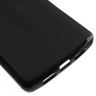 LG Nexus 5 E980 Jelly Case melns cieta silikona (TPU) futrālis