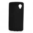 LG Nexus 5 E980 Jelly Case melns cieta silikona (TPU) futrālis