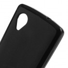 LG Nexus 5 E980 Jelly Case melns cieta silikona (TPU) futrālis