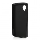 LG Nexus 5 E980 Jelly Case melns cieta silikona (TPU) futrālis
