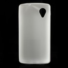 LG Nexus 5 E980 Jelly Case balts cieta silikona (TPU) futrālis