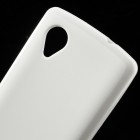 LG Nexus 5 E980 Jelly Case balts cieta silikona (TPU) futrālis