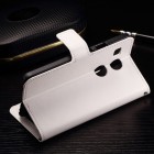 LG Nexus 5X atvēramais ādas balts maciņš (maks)