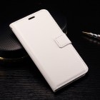 LG Nexus 5X atvēramais ādas balts maciņš (maks)