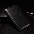 LG Nexus 5X atvēramais ādas melns maciņš (maks)