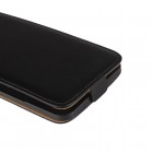 LG Nexus 5X (H791) klasisks ādas vertikāli atvēramais melns maciņš