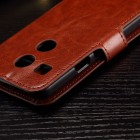 LG Nexus 5X atvēramais ādas brūns maciņš (maks)