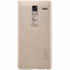 LG Zero (H650E) Nillkin Frosted Shield zelta plastmasas apvalks + ekrāna aizsargplēve