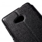 „Meilate“ atvēramais melns Microsoft Lumia 535 maciņš