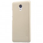 Meizu m5 note Nillkin Frosted Shield zelta plastmasas apvalks + ekrāna aizsargplēve