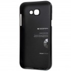 Samsung Galaxy A3 2017 (A320) Mercury melns cieta silikona (TPU) apvalks