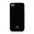 Apple iPhone 4S Mercury melns cieta silikona (TPU) futrālis