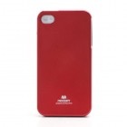 Apple iPhone 4S Mercury sarkans cieta silikona (TPU) futrālis