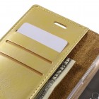 Mercury Blue Moon LG G5 atvērams zelta ādas maciņš