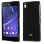 Sony Xperia Z2 Mercury melns cieta silikona (TPU) futrālis