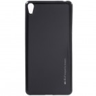 Sony Xperia E5 Mercury melns cieta silikona (TPU) futrālis