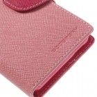 Sony Xperia E1 Mercury atvērams rozs maciņš (maks)