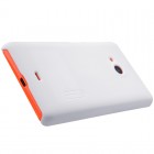 Microsoft Lumia 535 Nillkin Frosted Shield balts plastmasas apvalks + ekrāna aizsargplēve