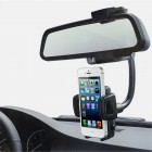 Mirror Mount melns telefona autoturētājs