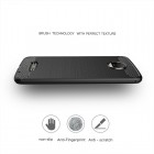 Motorola Moto Z (Moto Z Droid) „Carbon“ cieta silikona (TPU) melns apvalks