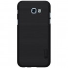 Samsung Galaxy A3 2017 (A320) Nillkin Frosted Shield melns plastmasas apvalks + ekrāna aizsargplēve