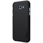 Samsung Galaxy A3 2017 (A320) Nillkin Frosted Shield melns plastmasas apvalks + ekrāna aizsargplēve